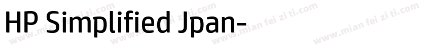HP Simplified Jpan字体转换